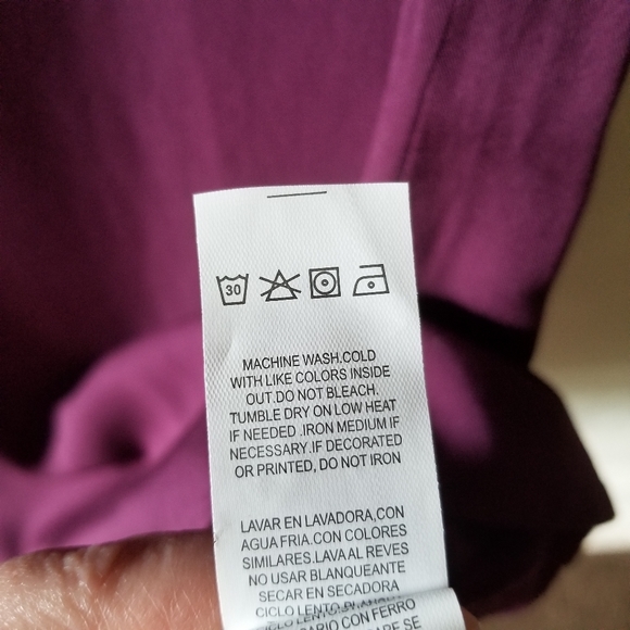 NEW JustFab Women's XS Boysenberry Shift Dress 3/4 Sleeves Basic Rayon Boatneck - Picture 10 of 10